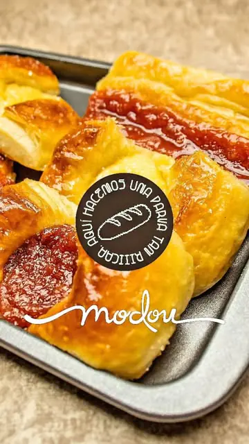Bandeja de parva recién horneada